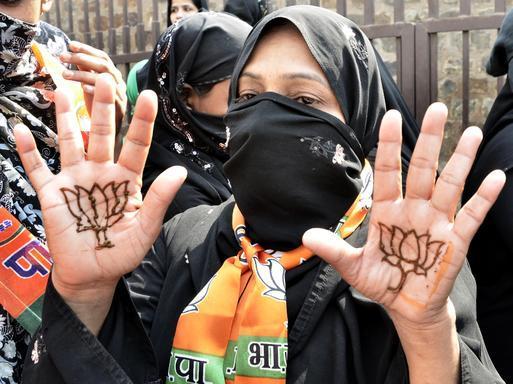 Are Muslims in Gujarat shedding their resetment for the BJP and voting for it? Photo: File Photo; Shiv Kumar Pushkar