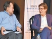 Alan Rusbridger, former Editor-in-Chief, The Guardian, and N. Ram, Chairman, Kasturi and Sons Ltd., at a public lecture organised by The Hindu Centre for Politics and Public Policy in Chennai on Tuesday. Photo: R. Ravindran